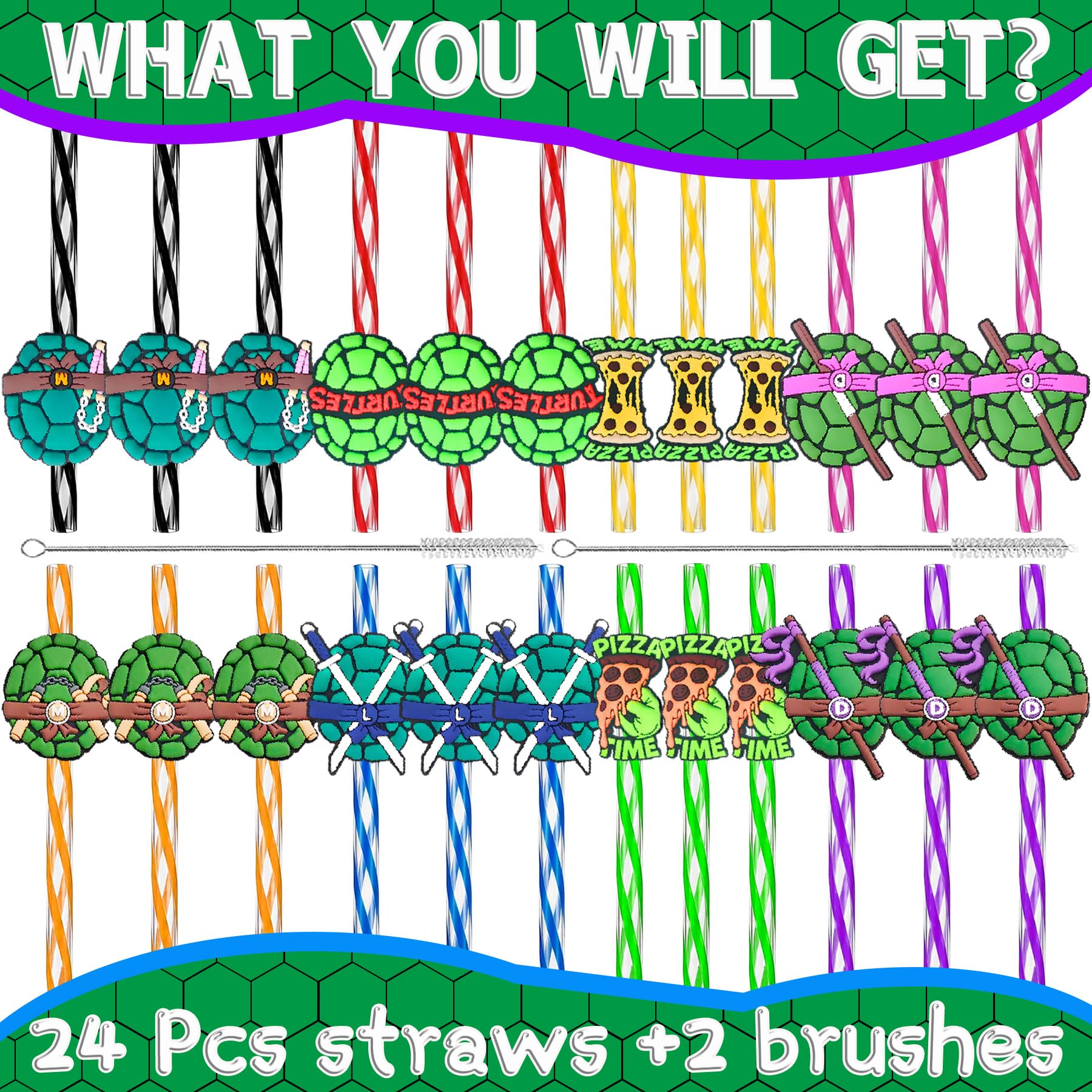 ninja turtle themed party supplies and goodie bag accessories