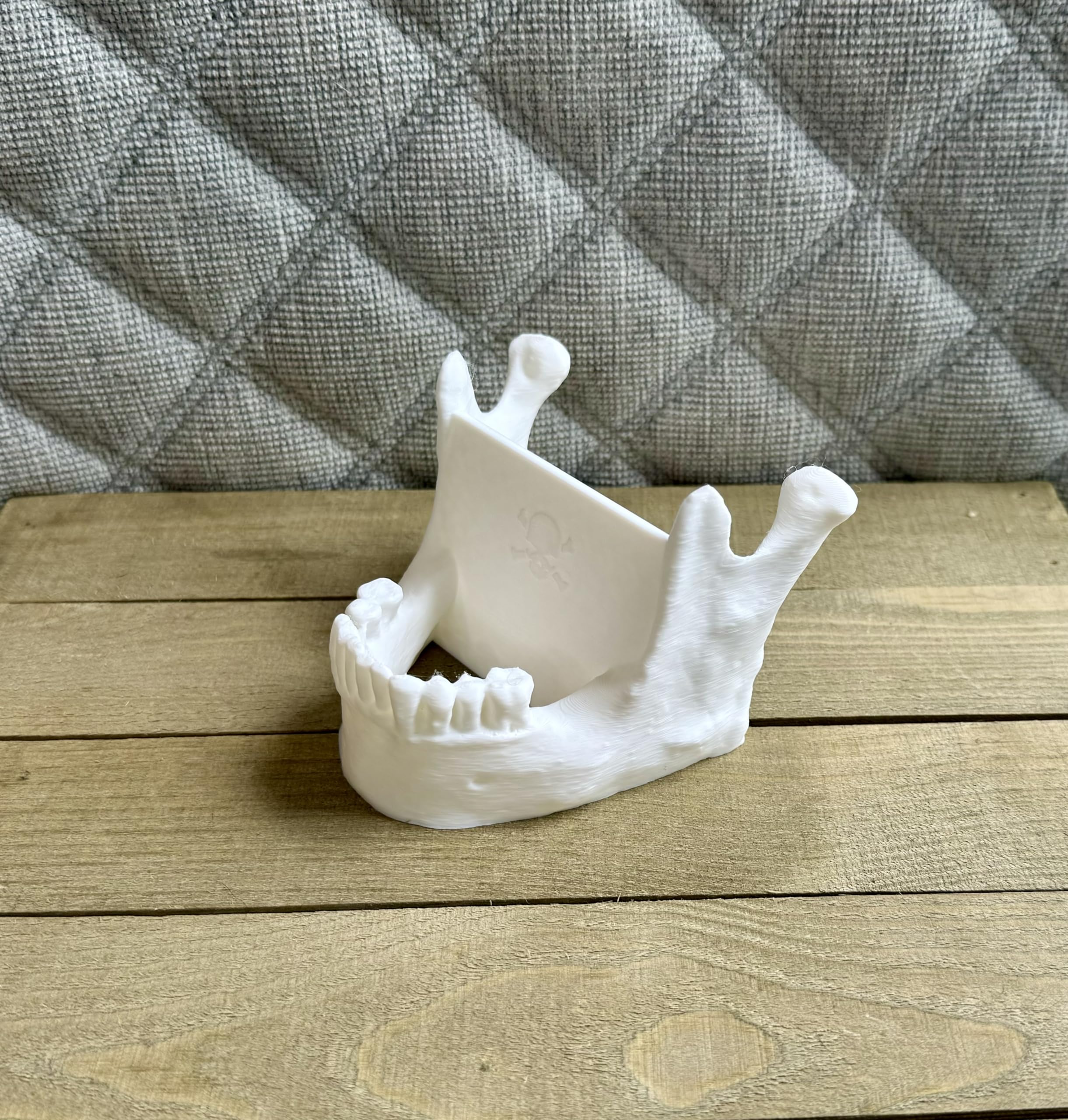 Halloween office decor skull desk accessory