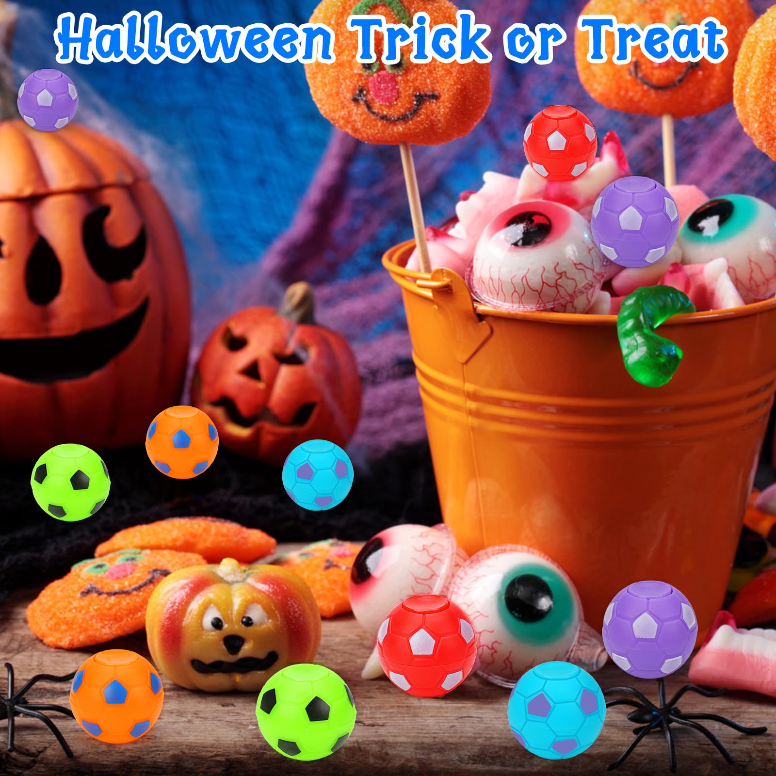 Halloween party favors fidget spinner soccer balls