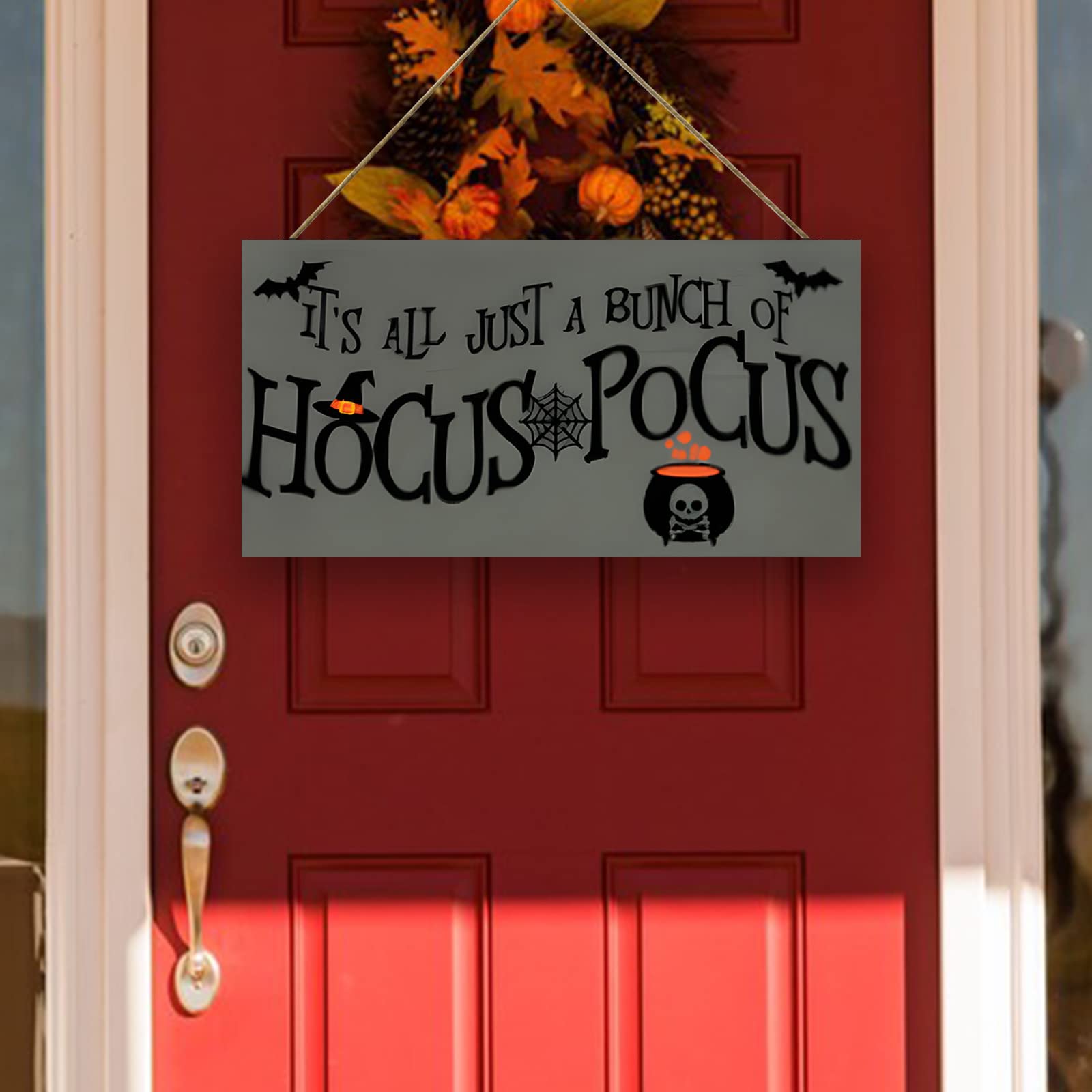 Welcoming Halloween sign designed for homes gardens and bars