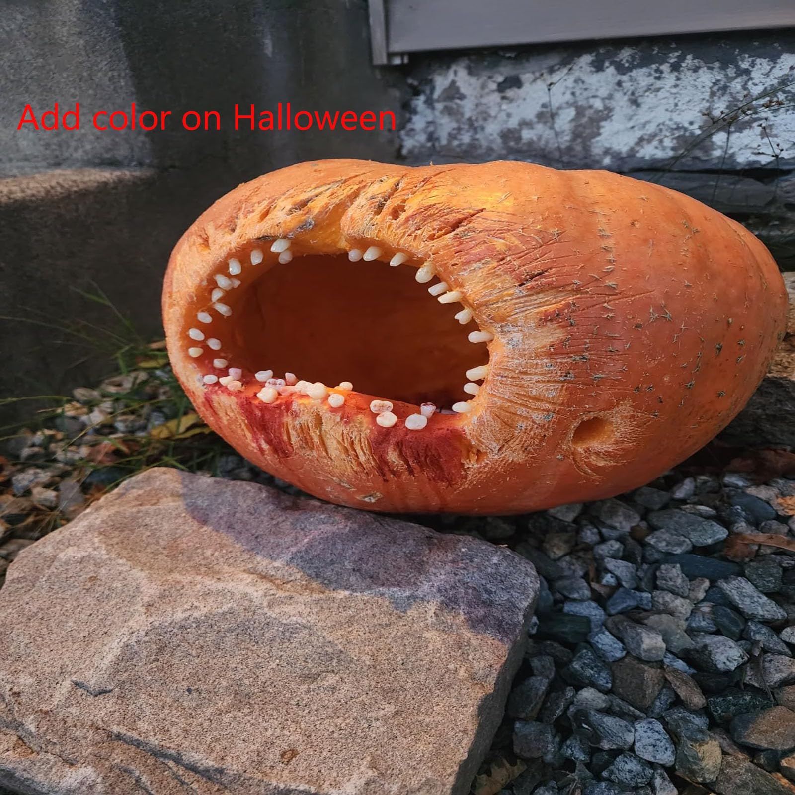 vampire fangs and monster decor tooth display