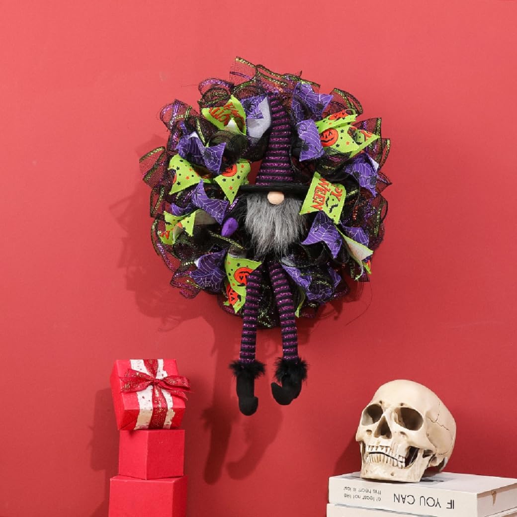 Halloween wreath 30x16 inches suitable for wall or door