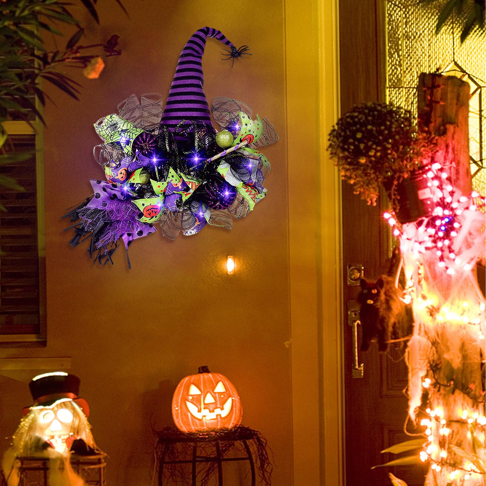 Ideal gift Halloween decor wreath