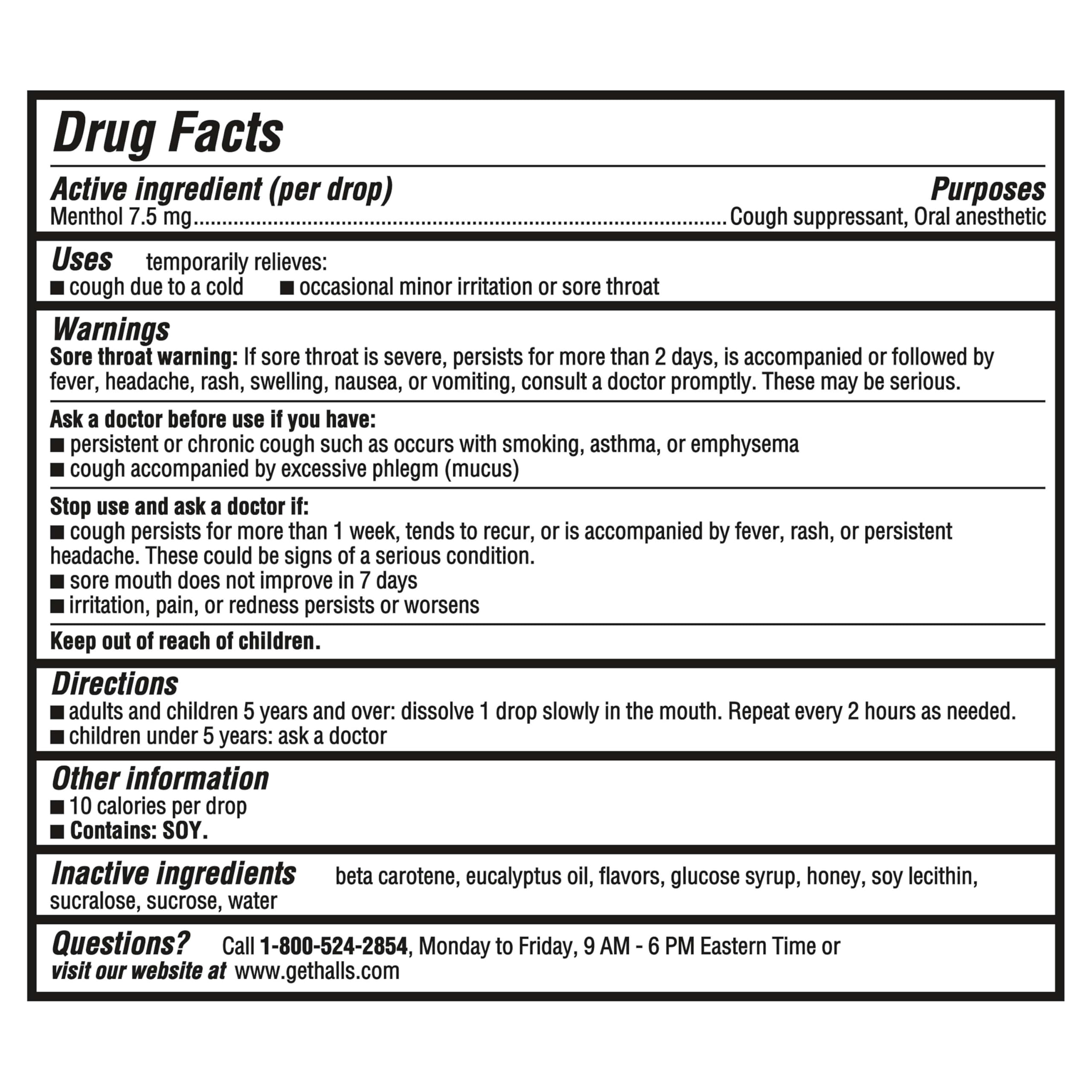 Halls bulk pack 140 cough drops for on-the-go relief