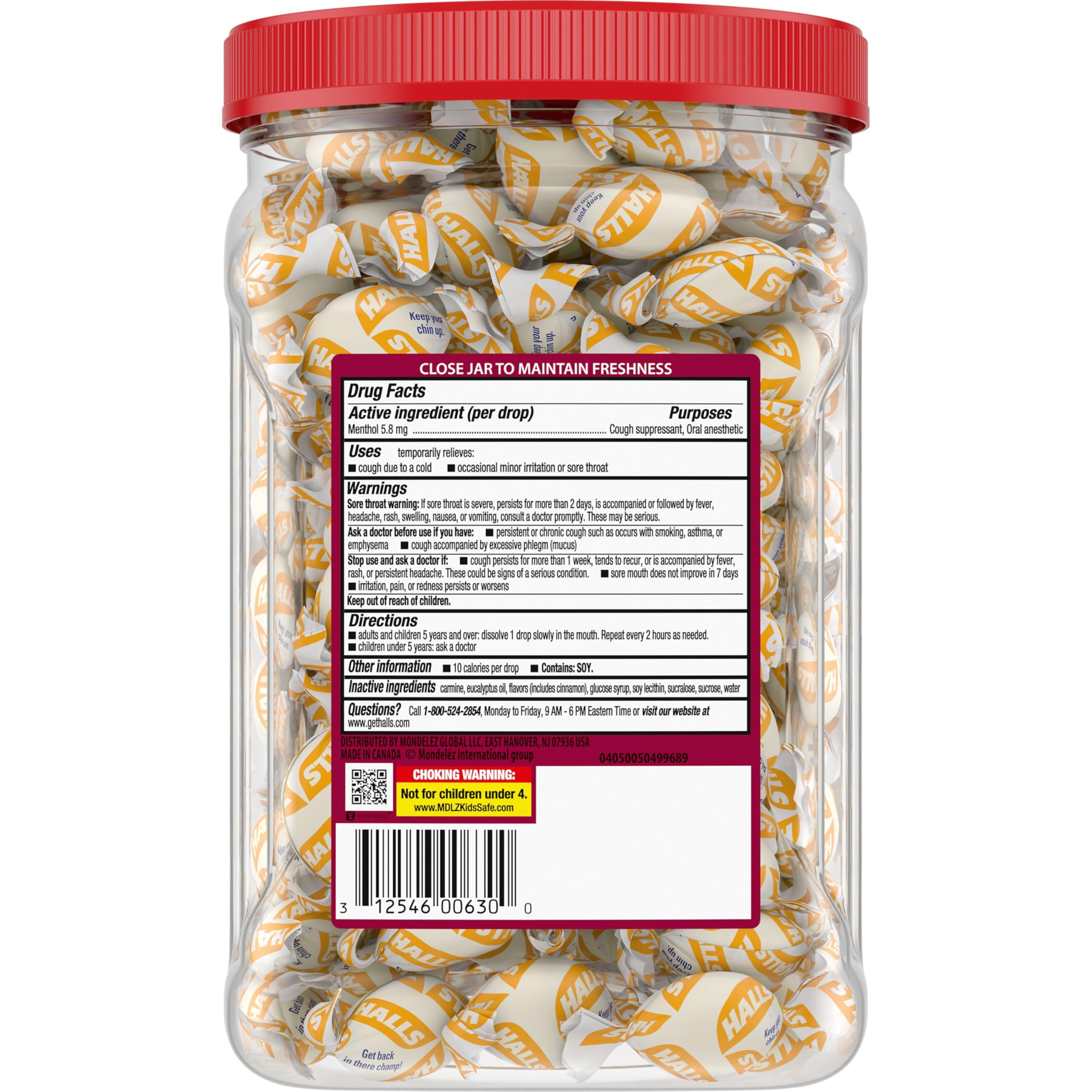 HALLS cherry cough drops for everyday use