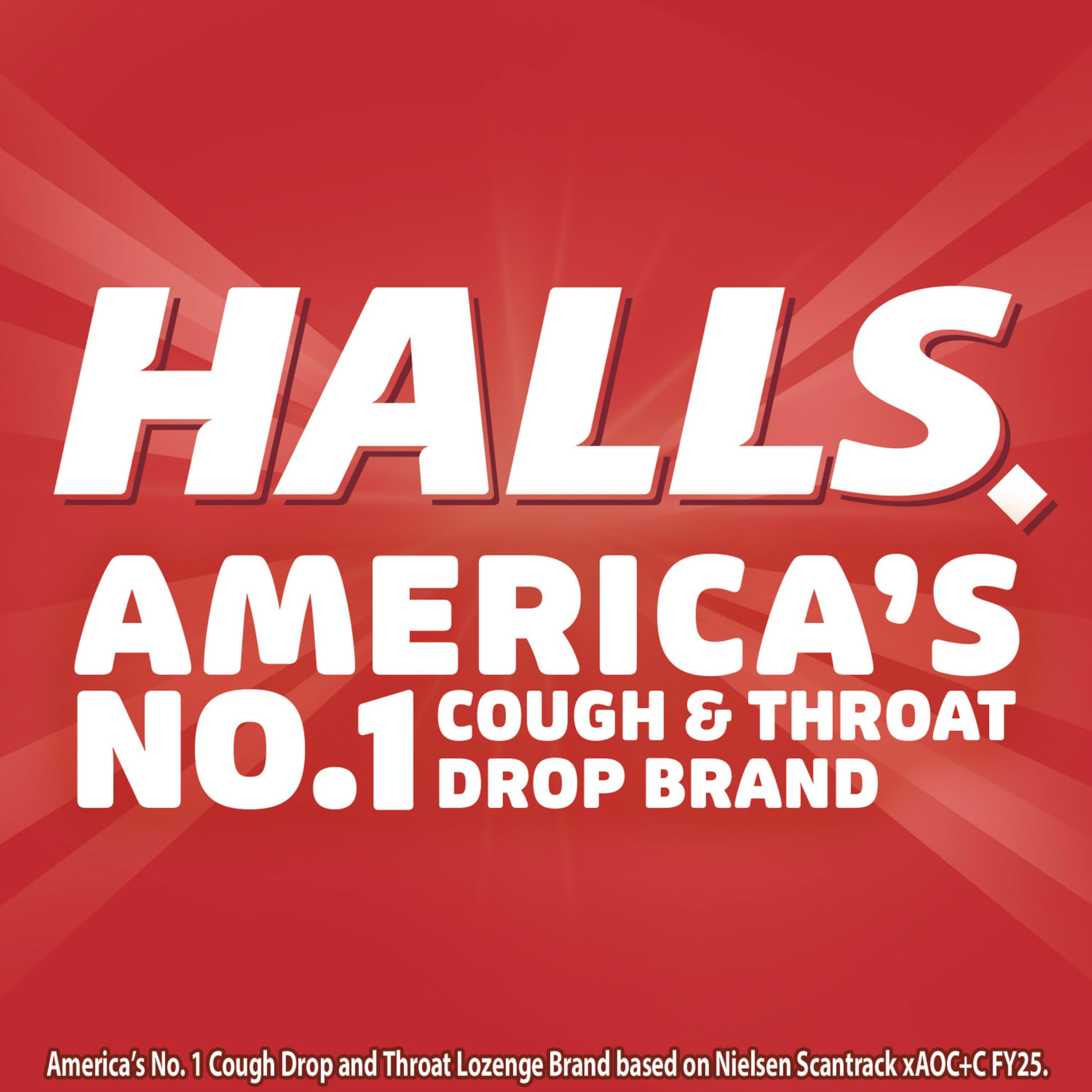 sore throat relief HALLS cough drops