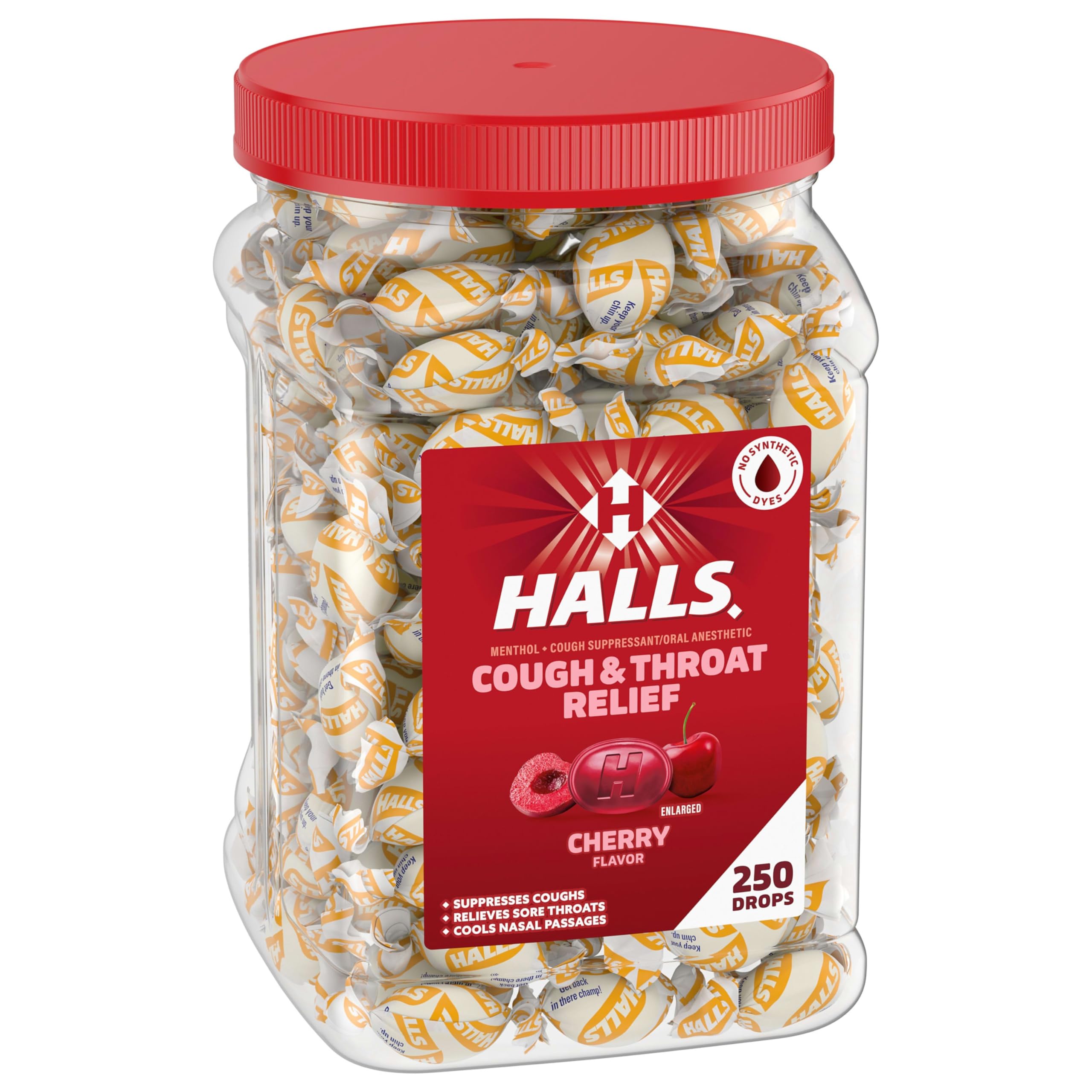 FSA/HSA eligible HALLS cough drops