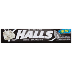 Package of HALLS Relief Max Strength Menthol Throat Drops