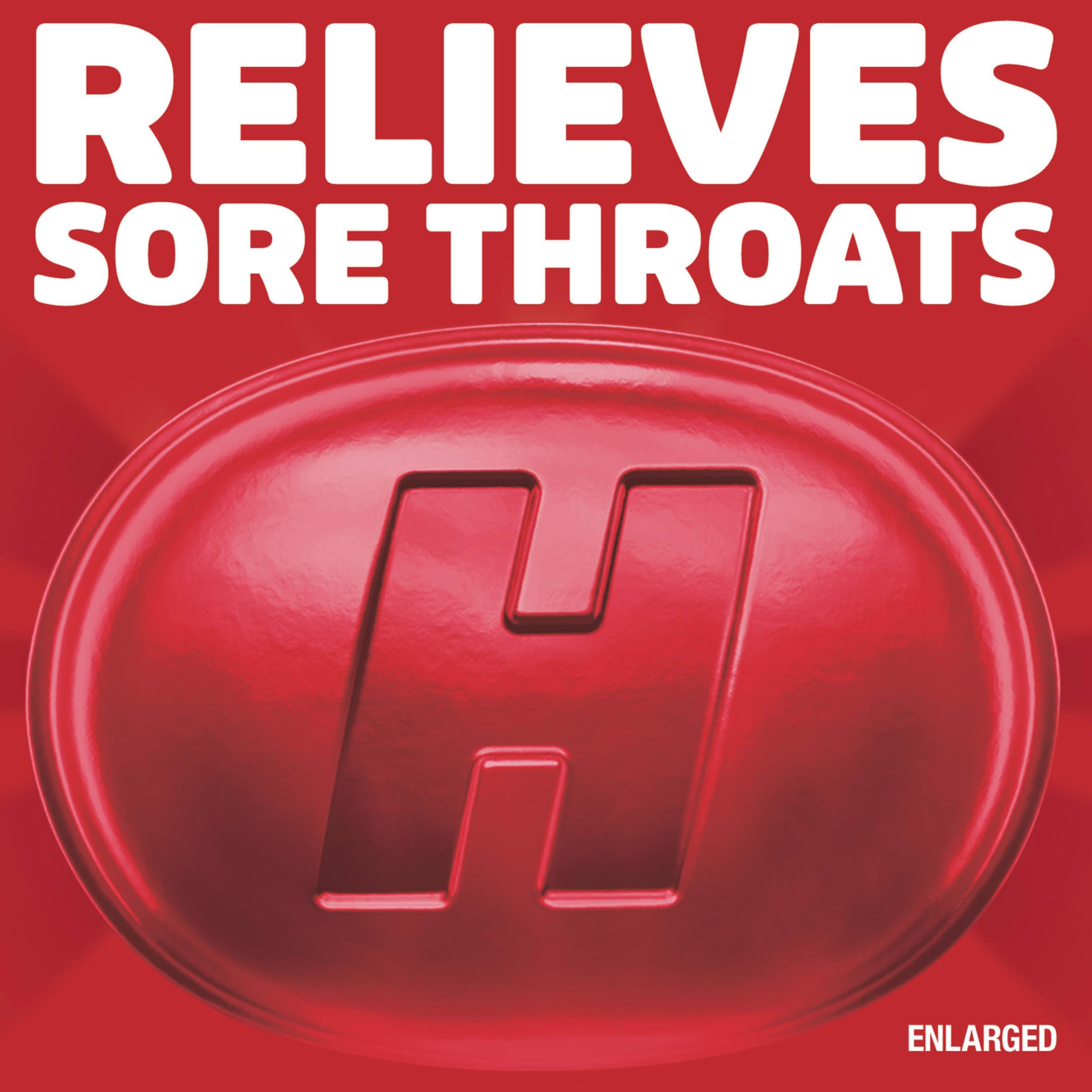 dye-free formula HALLS cherry cough drops