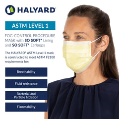 HALYARD FLUIDSHIELD Level 1 disposable mask