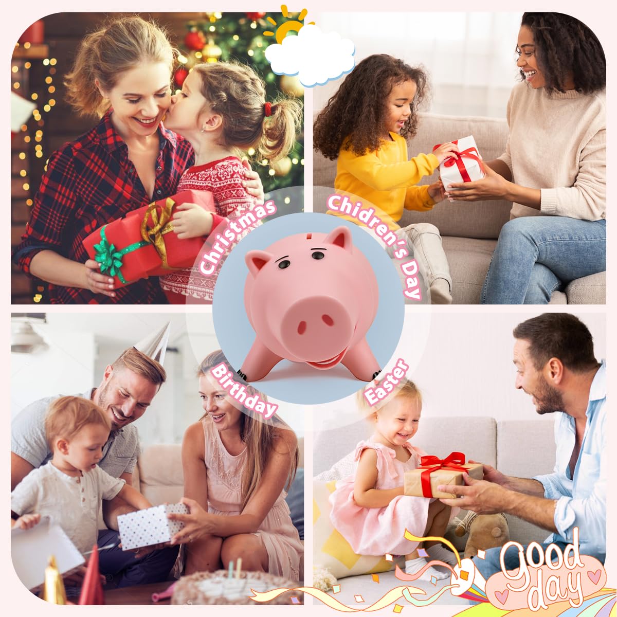 Educational money management tool Hamm piggy bank