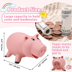 Durable non-toxic hard plastic Hamm piggy bank