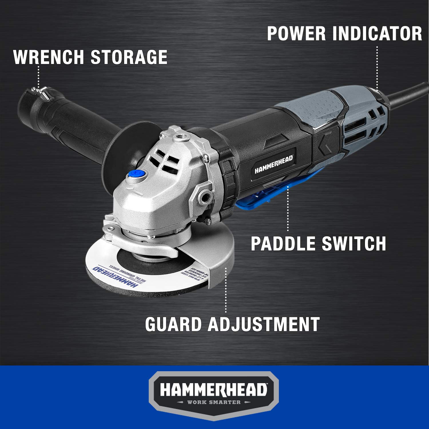 3 piece grinding wheel included with Hammerhead HAAG060