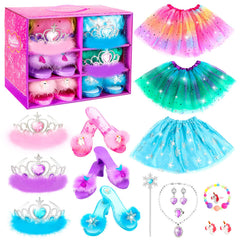 HAMSILY princess dress up unicorn theme shoes with pink skirt