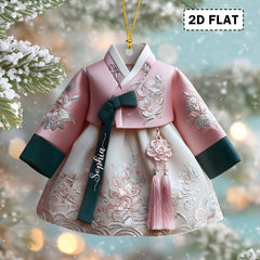 Hanbok acrylic ornament for Christmas tree decor