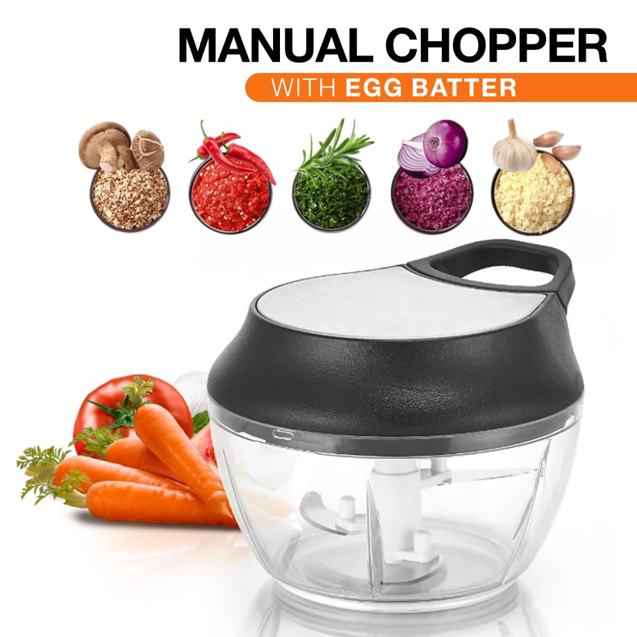 Transparent BPA-free bowl for precise chopping Hanbros