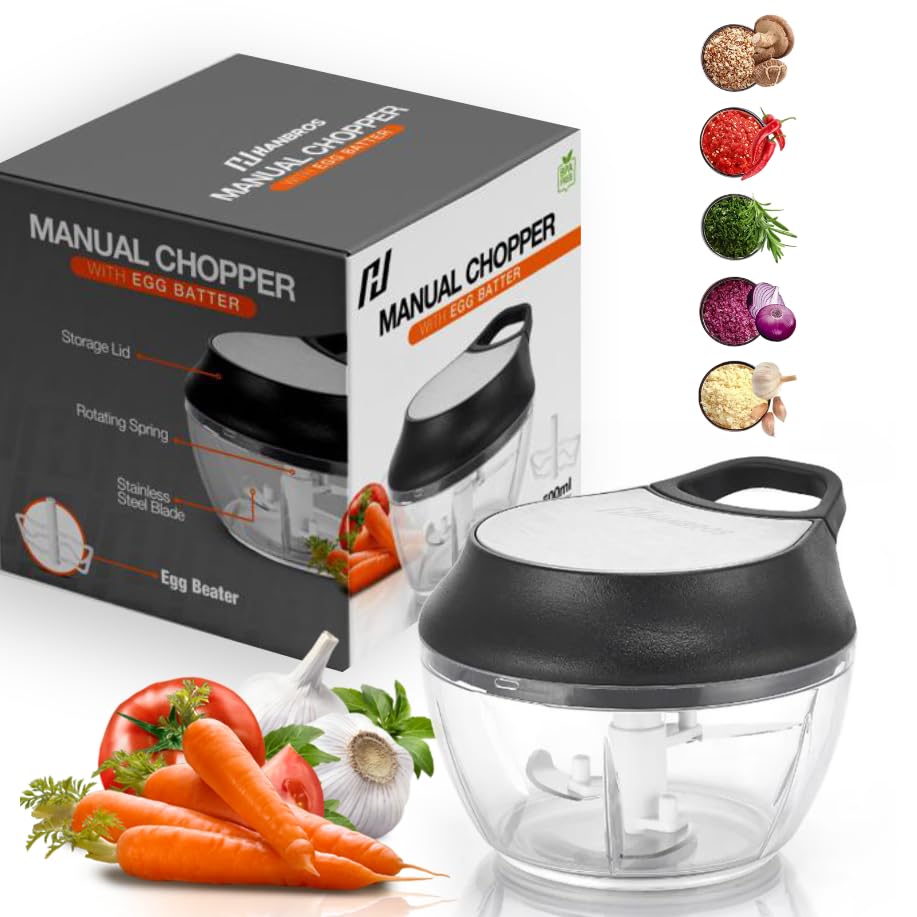 Three stainless steel blades in BPA-free bowl