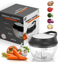 Three stainless steel blades in BPA-free bowl