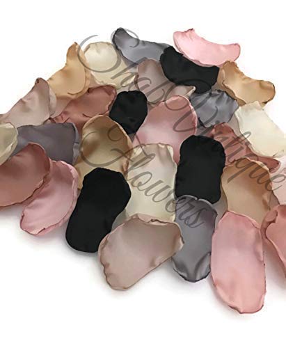Burnt edge look petals for rustic wedding styling