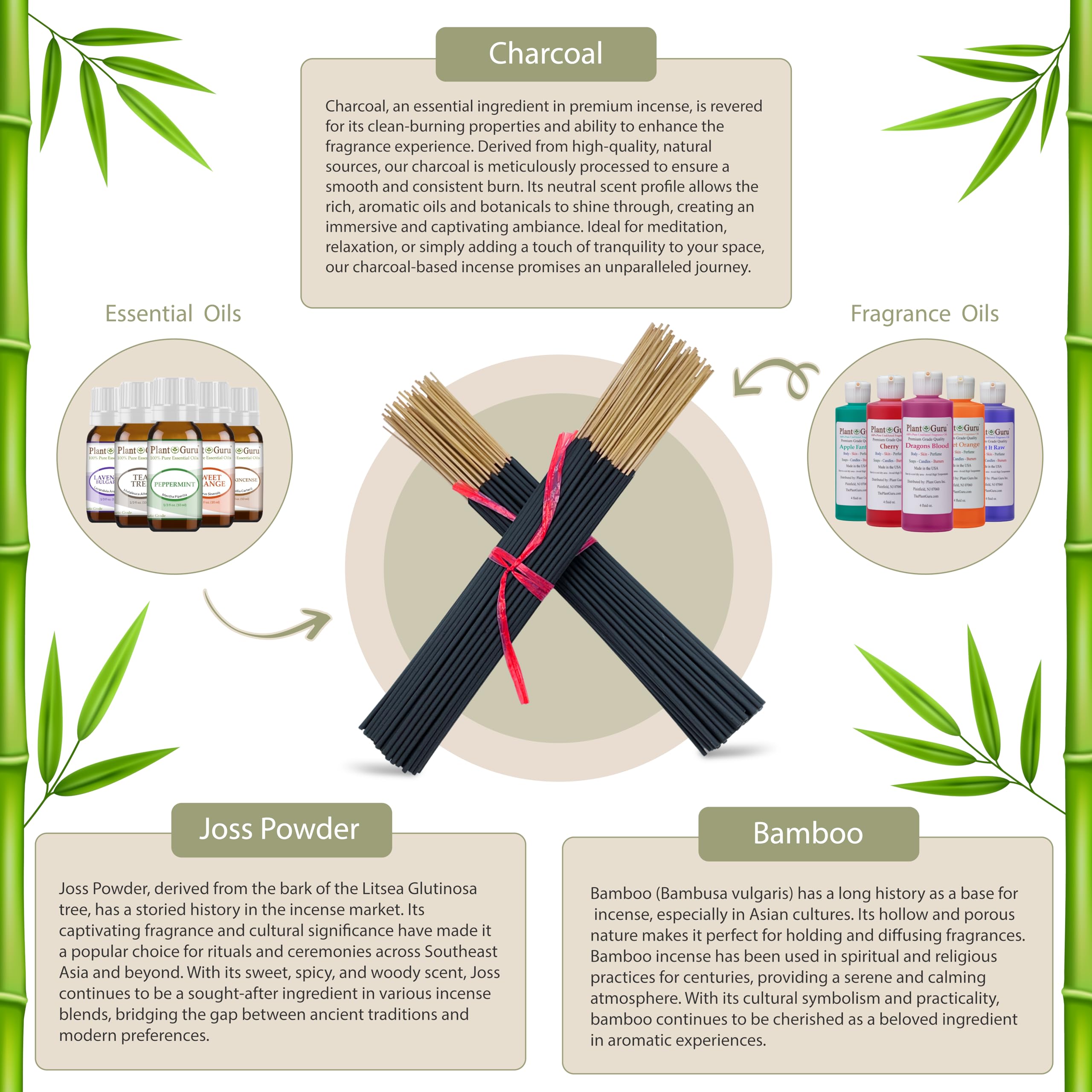 Hand dipped fragrance oils incense sticks 11 inch