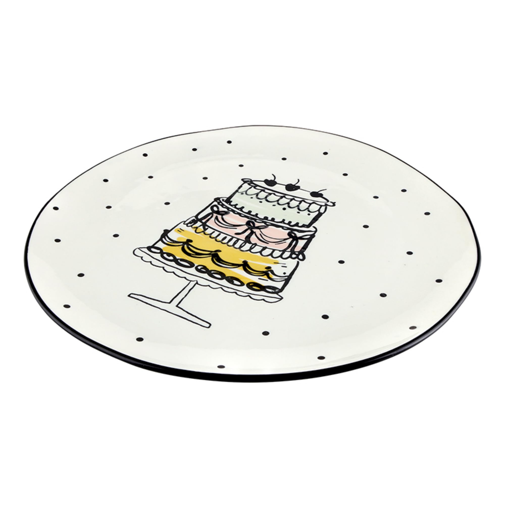 10 inch diameter cake platter for desserts and party snacks