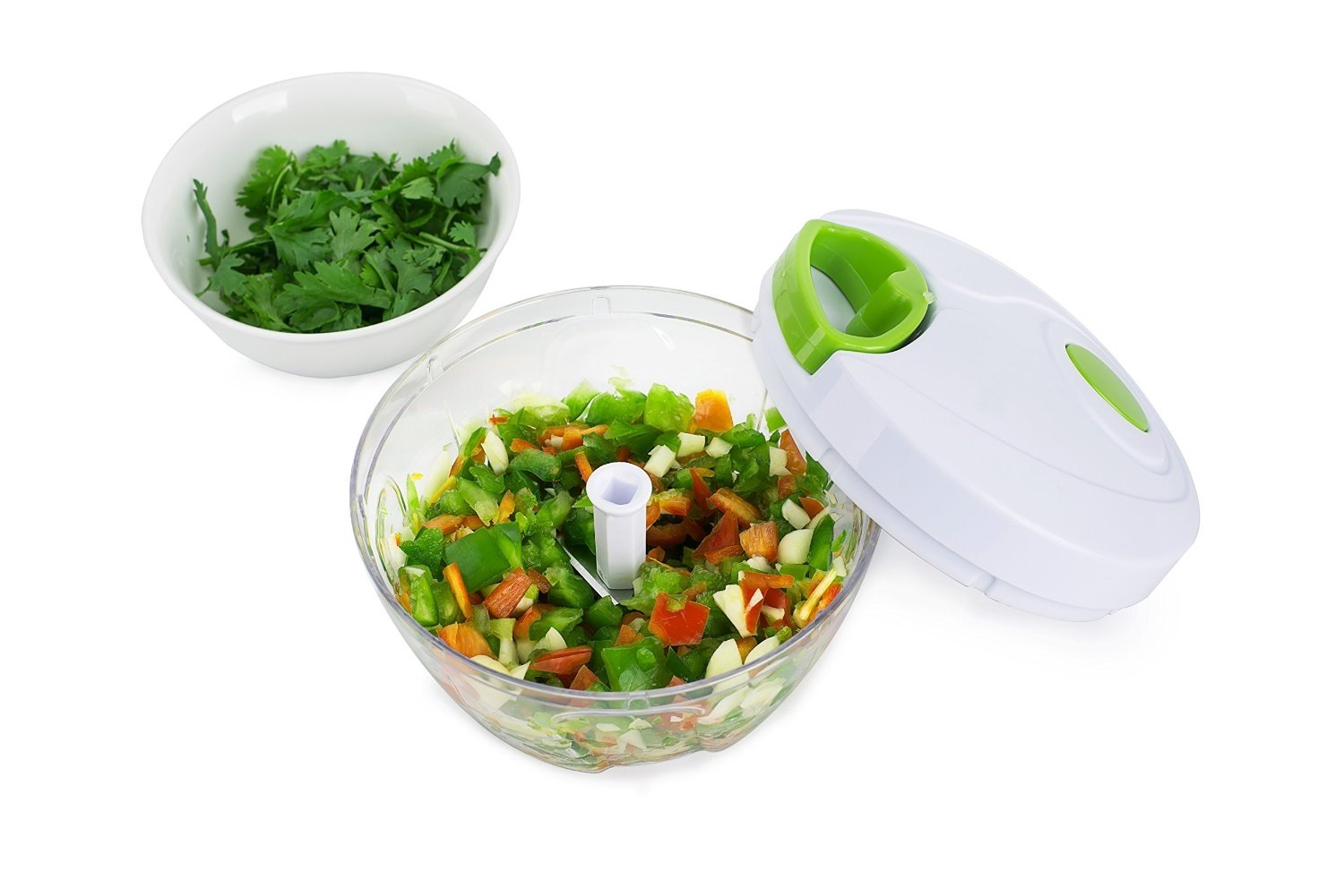 2-cup capacity pull string chopper in compact size