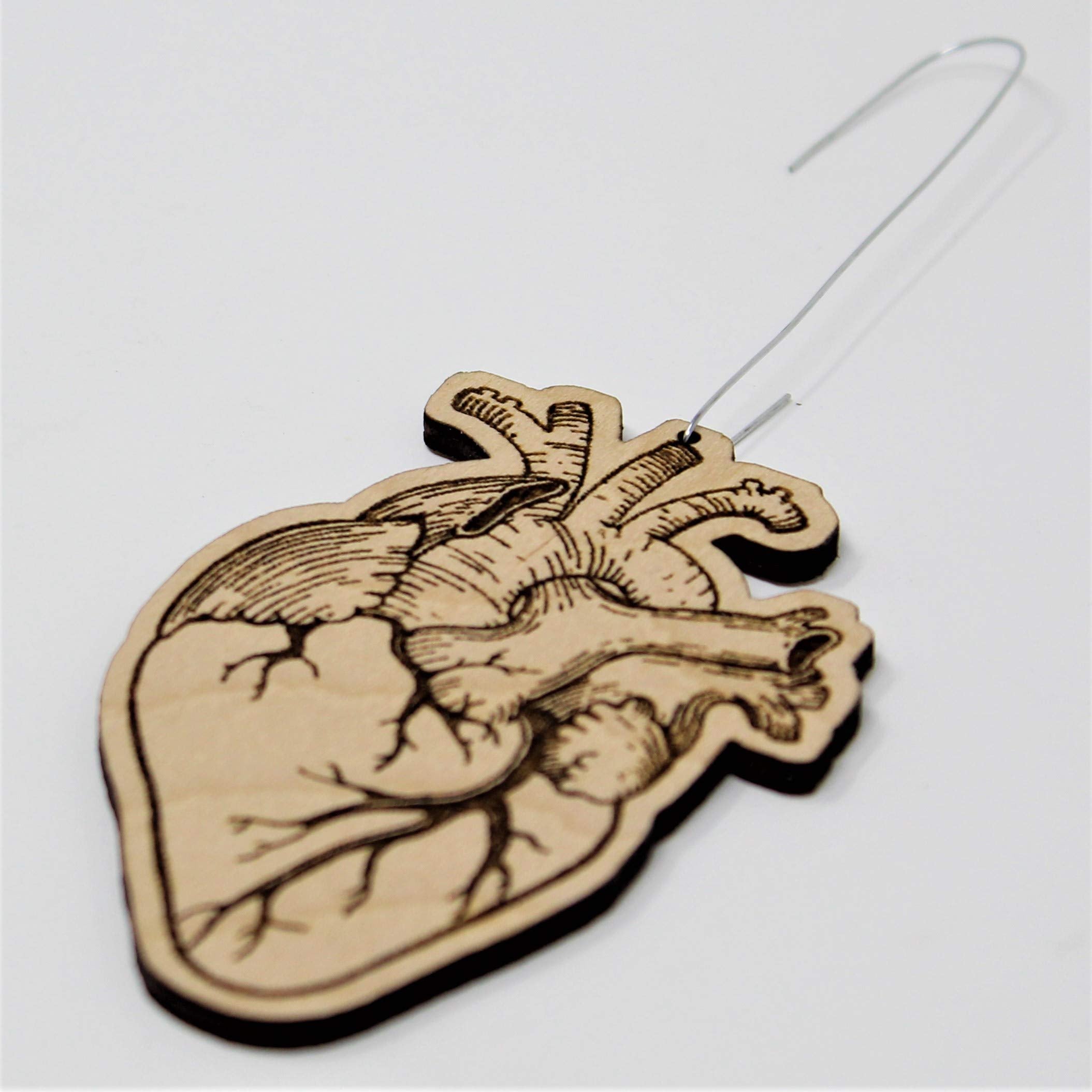Hand-made in the USA heart ornament