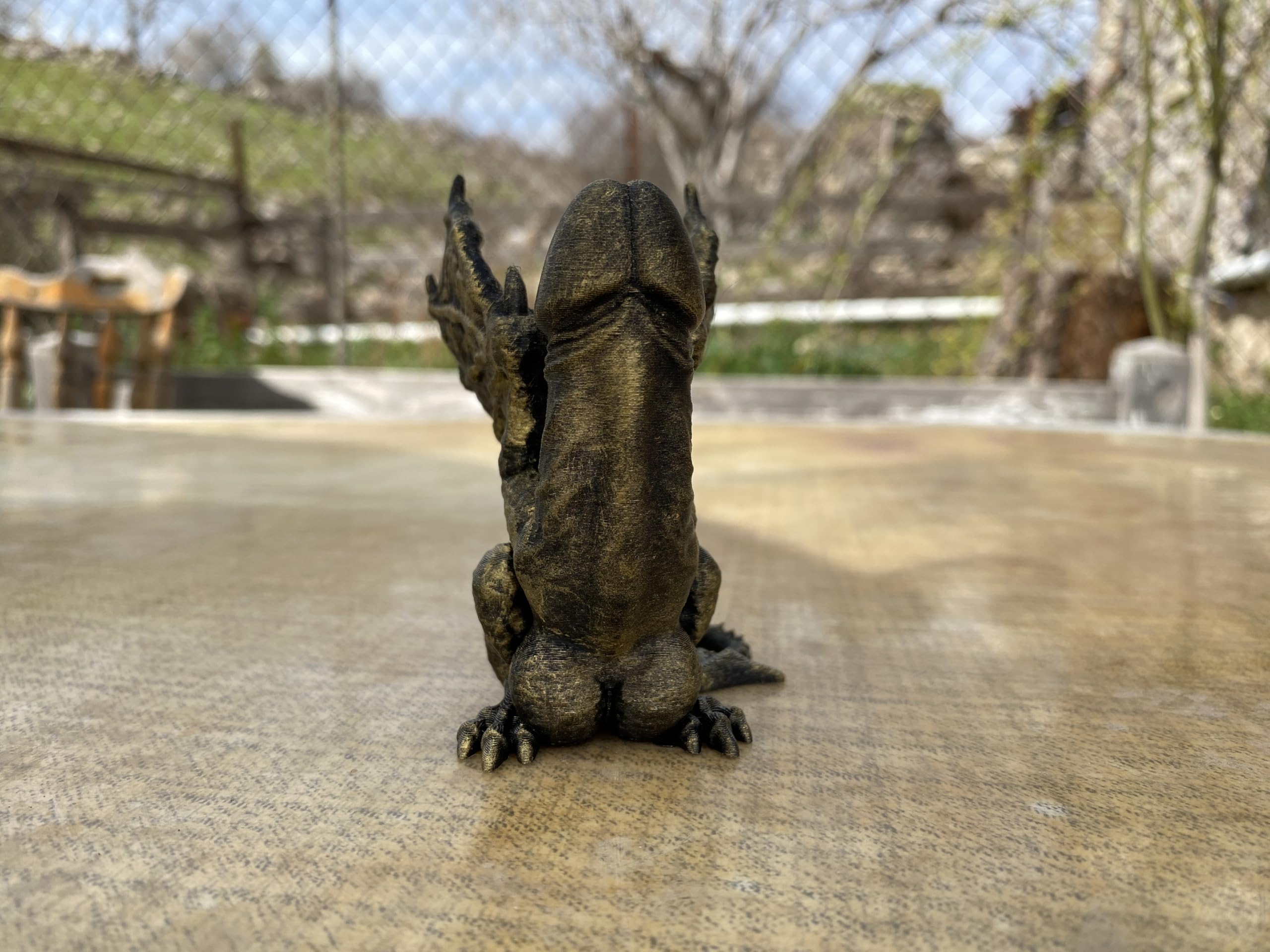 Hand-painted dragon statue for collectors shelves