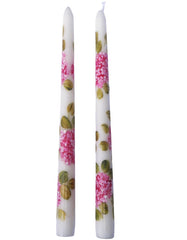 unscented clean-burning taper candles set of two