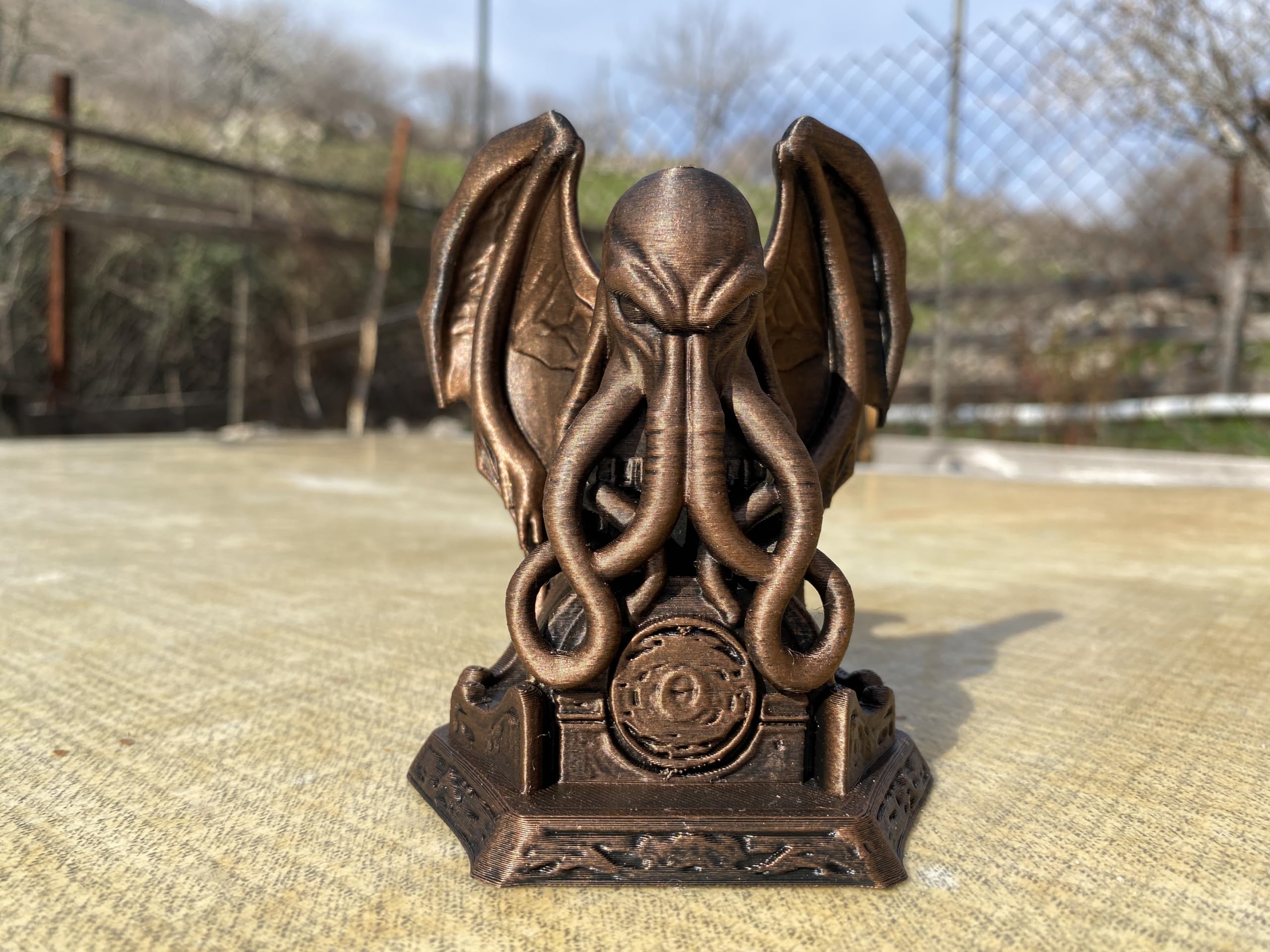 Hand-painted Lovecraftian Mythos Statue detailing
