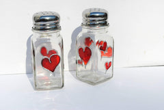 Hand painted by artist salt and pepper shakers