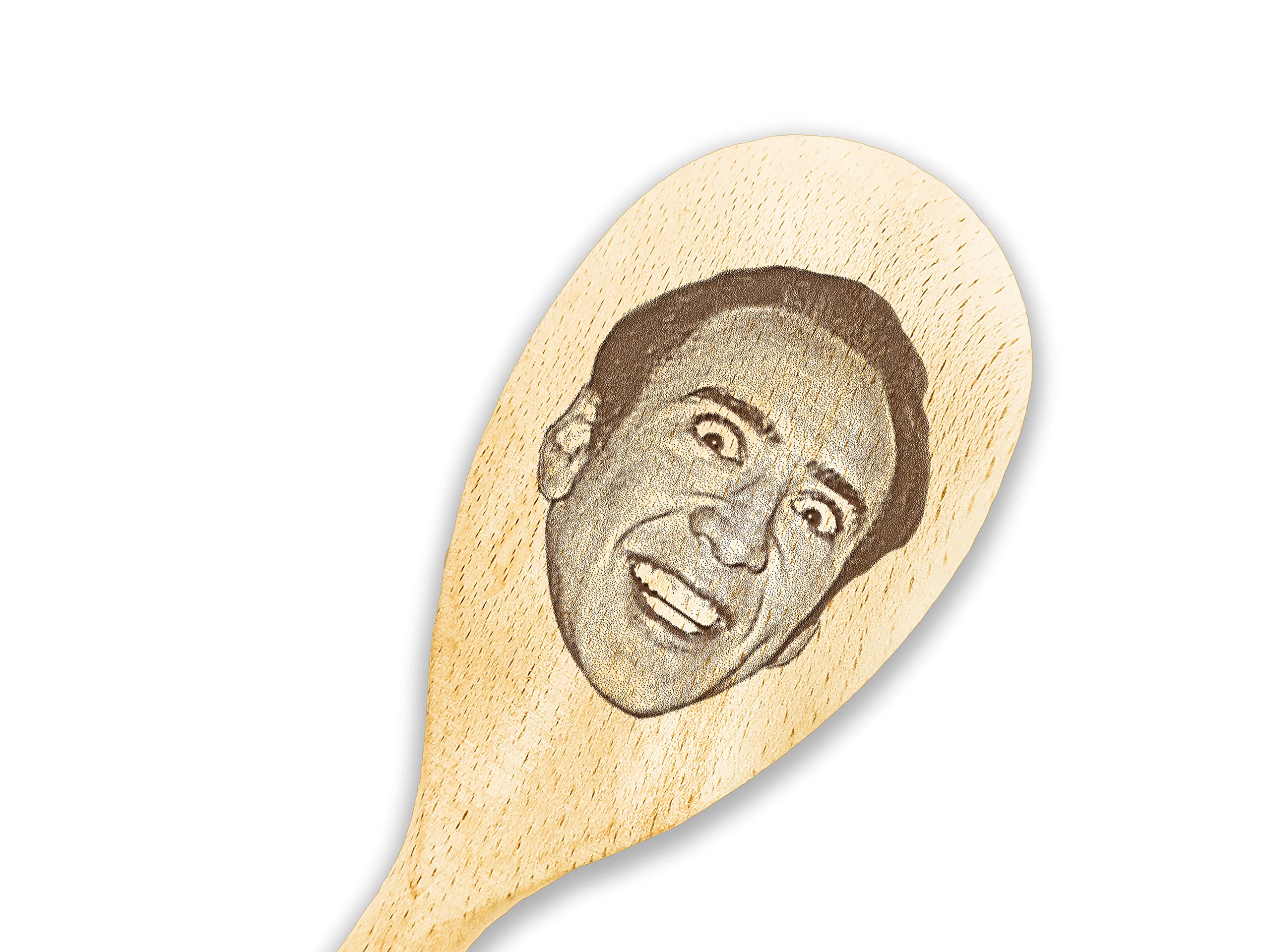 Nicolas Cage face wooden spoon gift idea for kitchen