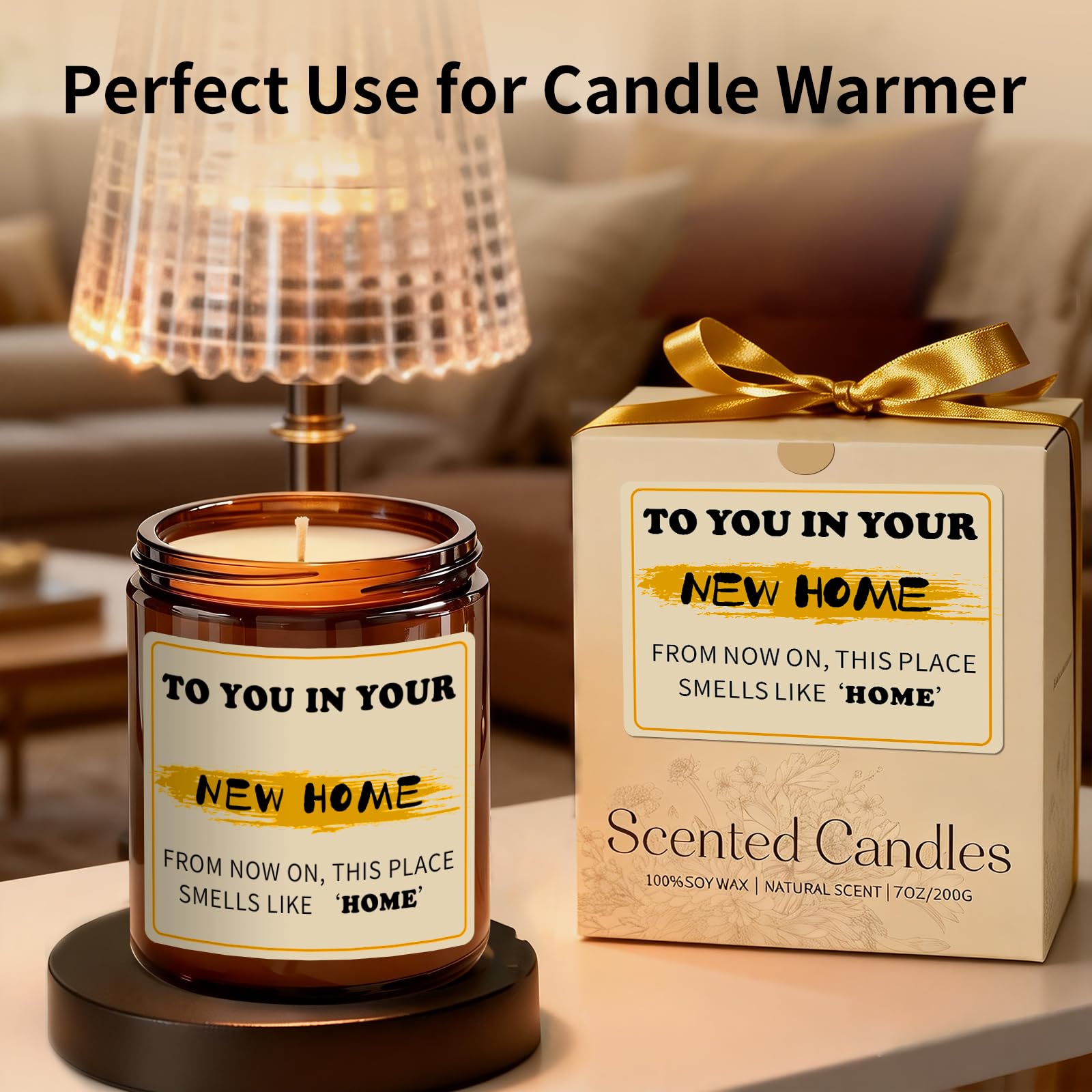Non-toxic soy candle with cotton wick by Aredenua