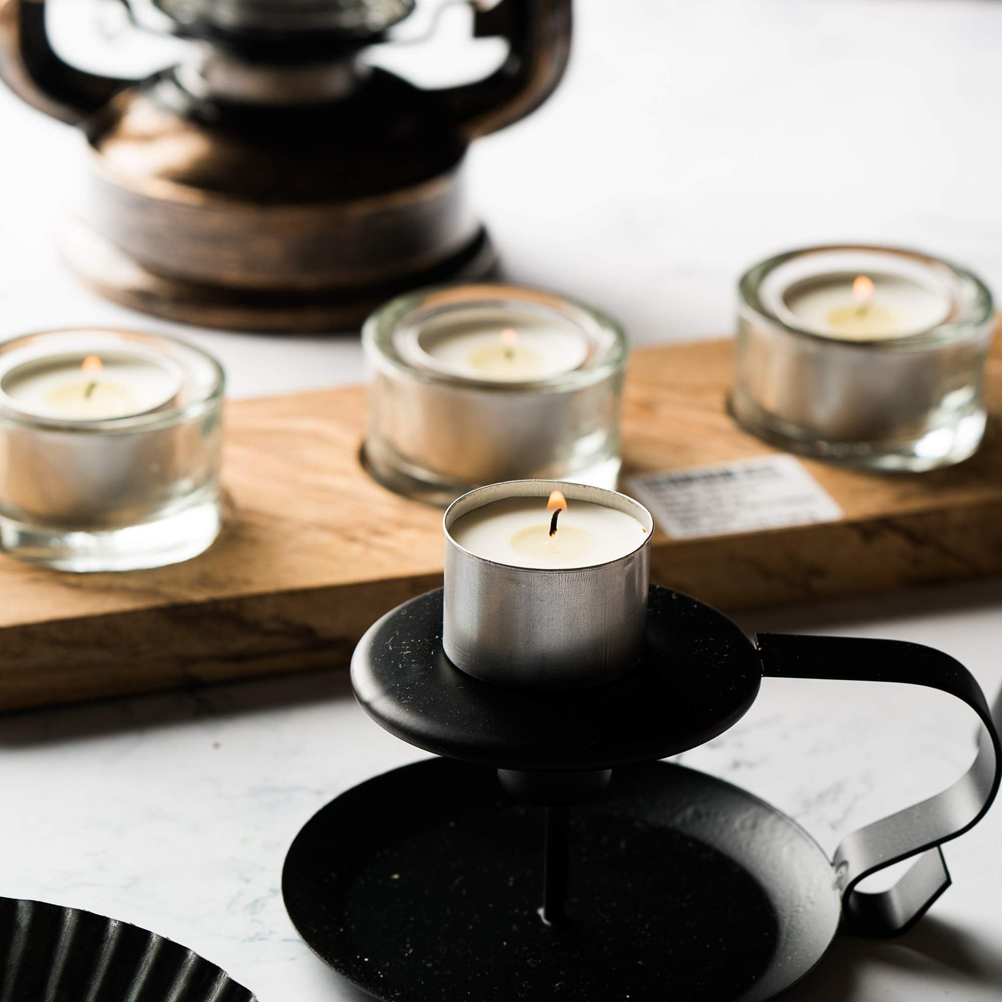 Hand-poured in Europe tealight candle