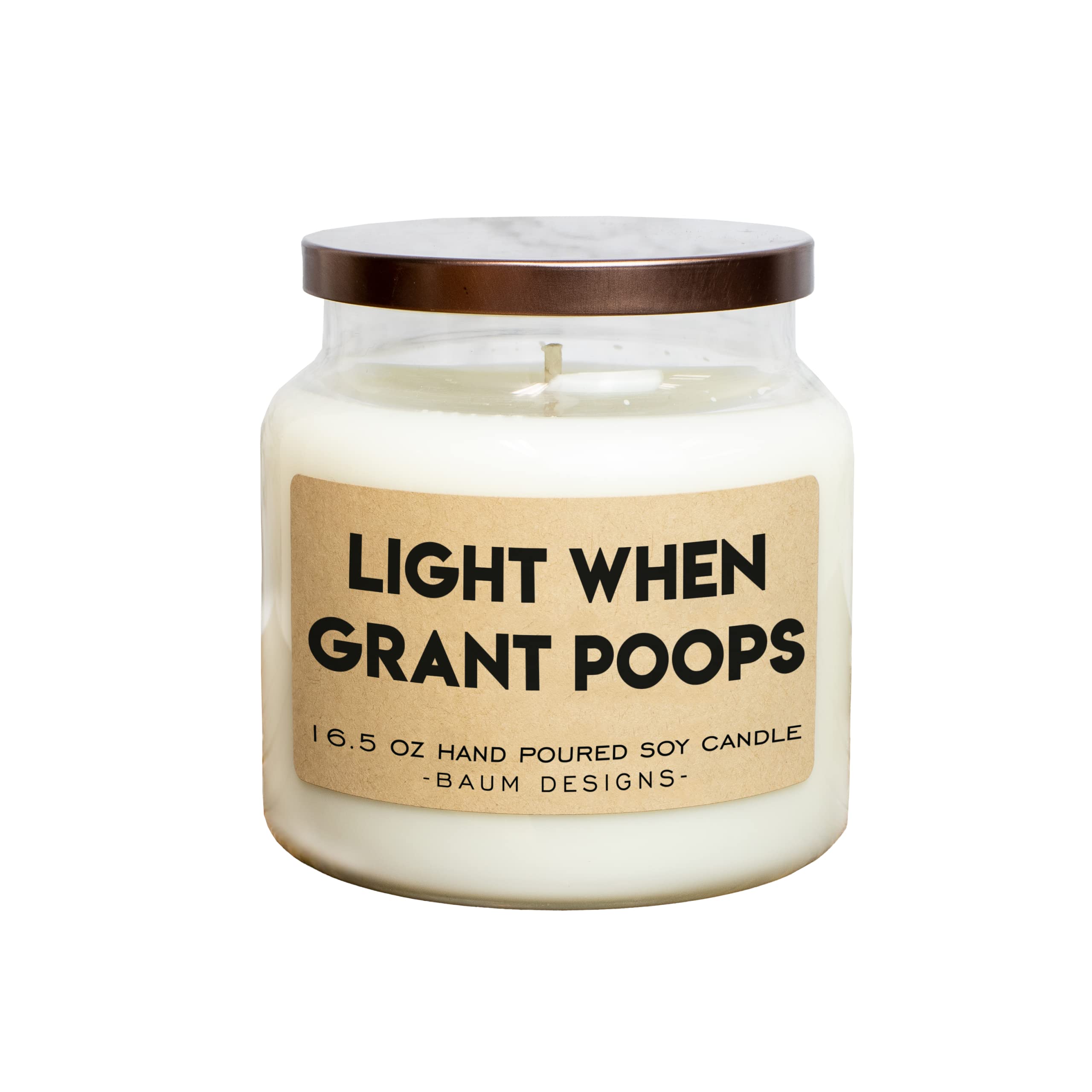 4 x 4 inch soy candle with lead-free wick