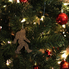 Hand Stained Wood Sasquatch Portland studio ornament