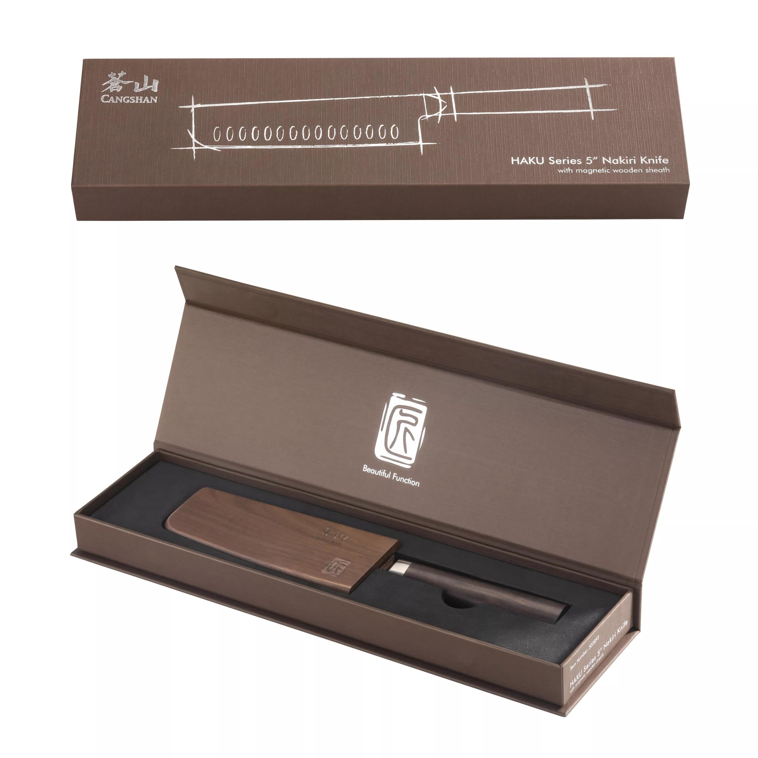 Cangshan HAKU Nakiri Knife for precise vegetable prep