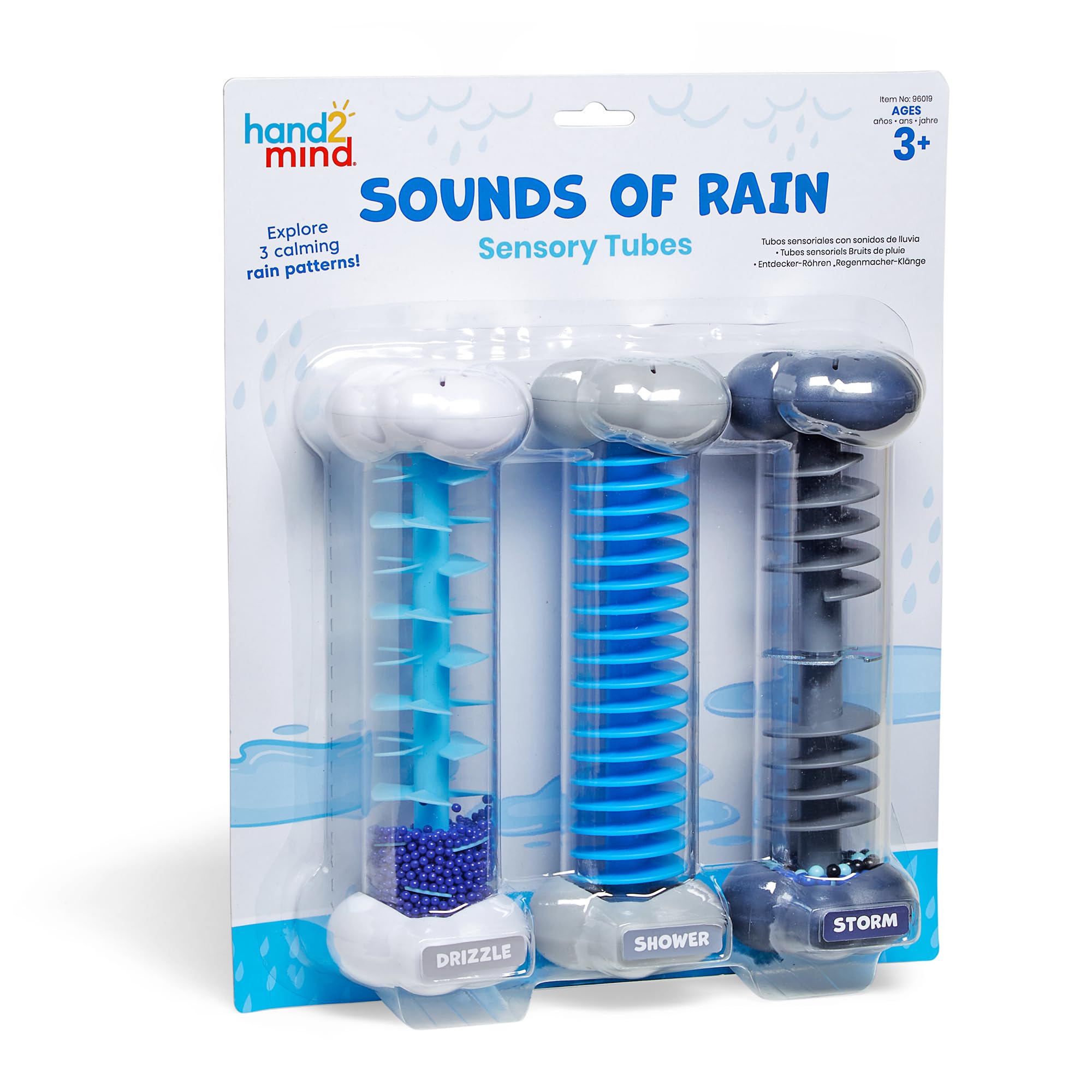 hand2mind Calming Sounds Sensory Tubes Drizzle tube