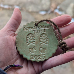 Appalachian Trail ornament 3 inch size with paracord hanger