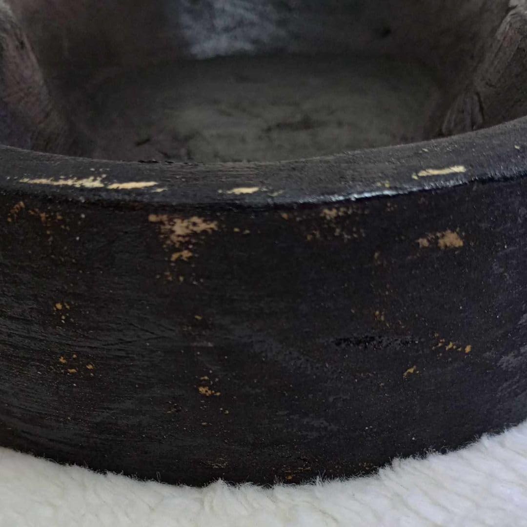 Unique handcrafted cow head dough bowl rustic decor