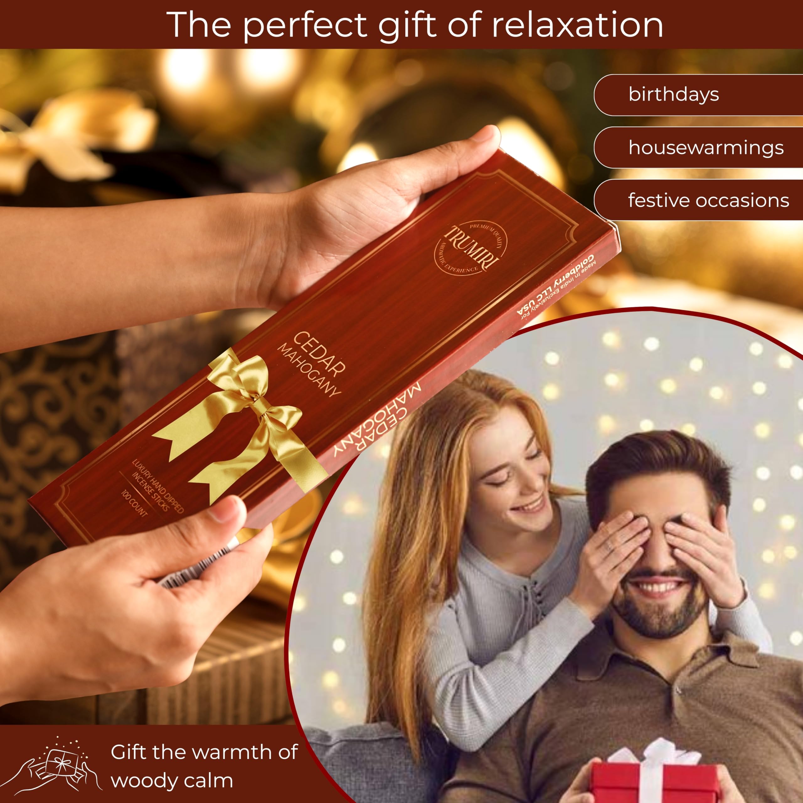 Gift-ready bulk incense sticks 100 count packaging
