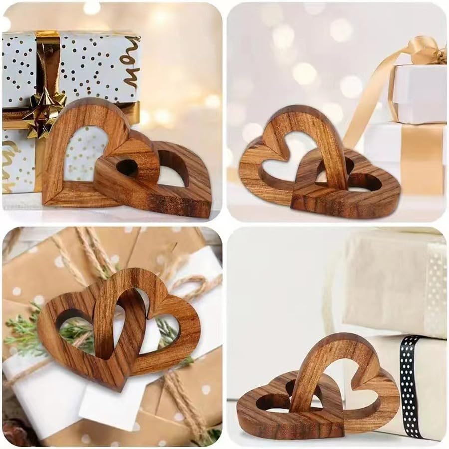 two connected hearts design symbolizing unbreakable bonds