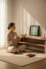 Handcrafted Sri Yantra Frame wall art for living room decor