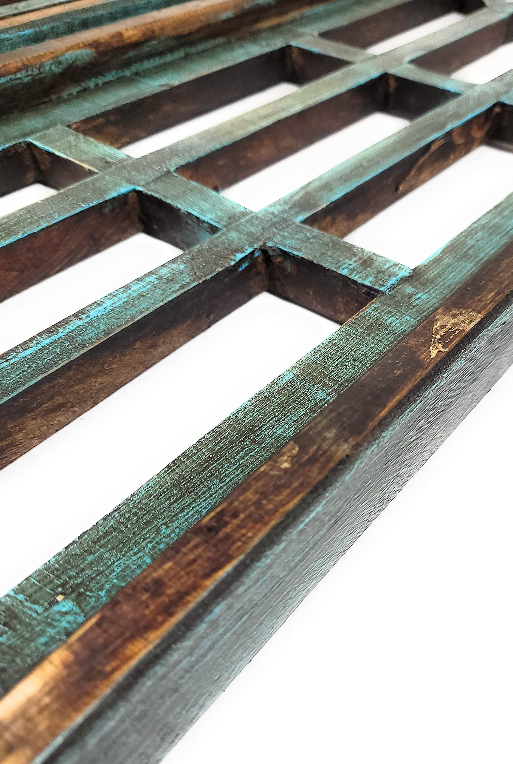 Handcrafted window arches showing natural color variation