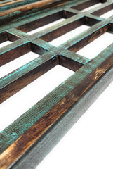 Handcrafted window arches showing natural color variation