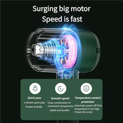 Handheld electric whisk with 3 speed modes