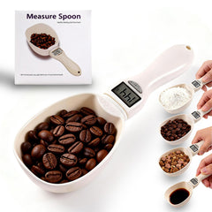 Handheld electronic measuring spoon with LED display