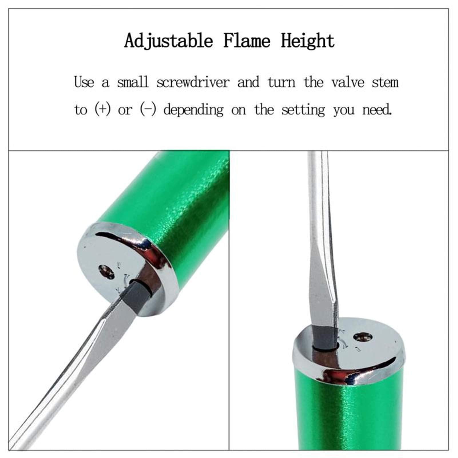Compact handheld butane lighter for home and travel