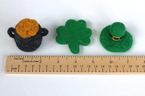Hand felted 100% wool Leprechaun hat shapes