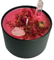 paraffin palm wax blend candle for energy work